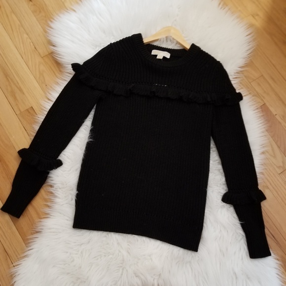 Black Long Sleeves Sweater Top Size Small,Fall Top - Picture 8 of 8